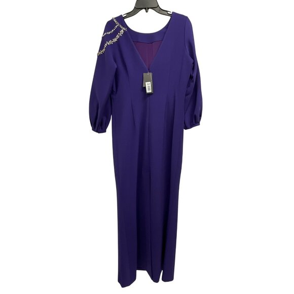 Elegant Purple Evening Gown - Picture 7 of 8